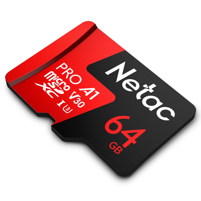 Netac 朗科 64GB TF（MicroSD）存储卡 A1 U3 V30 4K 券后18.8元