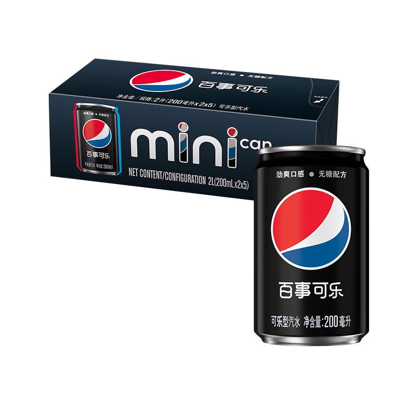 pepsi 百事 可乐 无糖 Pepsi 200ml*10 新老包装随机发货 11.68元