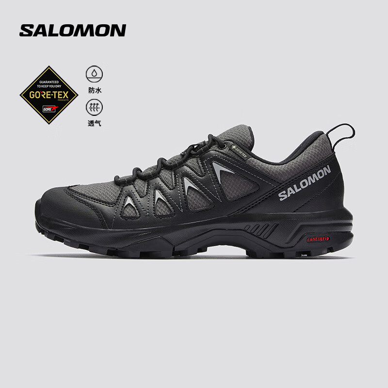 salomon 萨洛蒙 女款 户外运动舒适透气防水减震防护徒步鞋 X BRAZE GTX 磁铁灰 券后640.28元