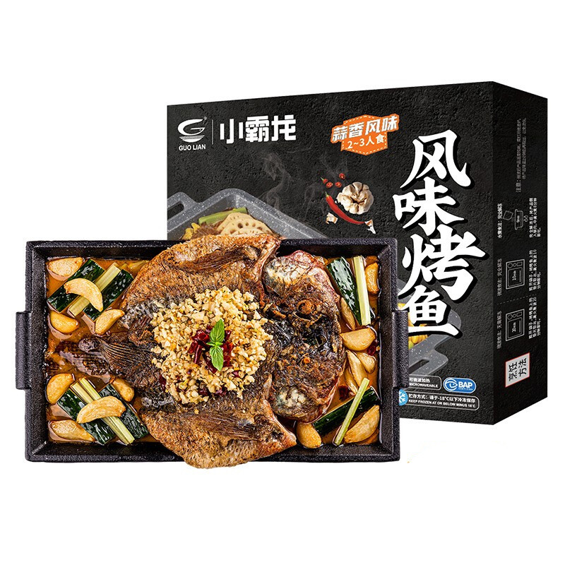 限移动端：GUOLIAN 国联 小霸龙 风味烤鱼 蒜香风味 1kg 25.94元