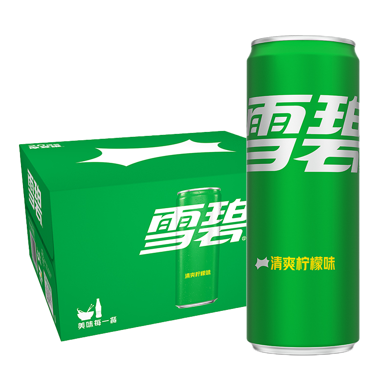 需首购、百亿补贴、PLUS会员：可口可乐（Coca-Cola）雪碧 Sprite 汽水饮料 330ml*20罐  36.51元包邮