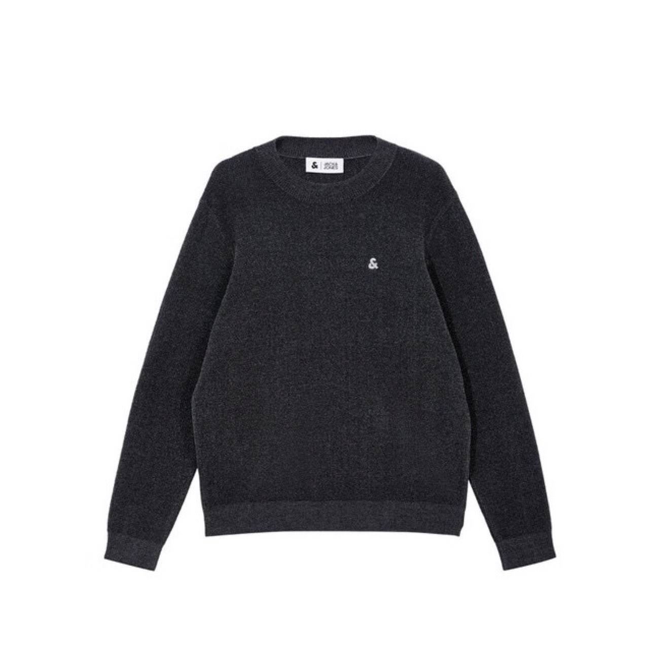PLUS会员：JACK&JONES 杰克琼斯 春秋季刺绣百搭简约针织衫毛衣打底衫合集系列 岩石灰-E02 67.46元