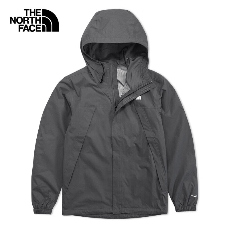 THE NORTH FACE 北面 冲锋衣ICON元素山系户外登山露营夹克 0UZ-灰色 3XL/190