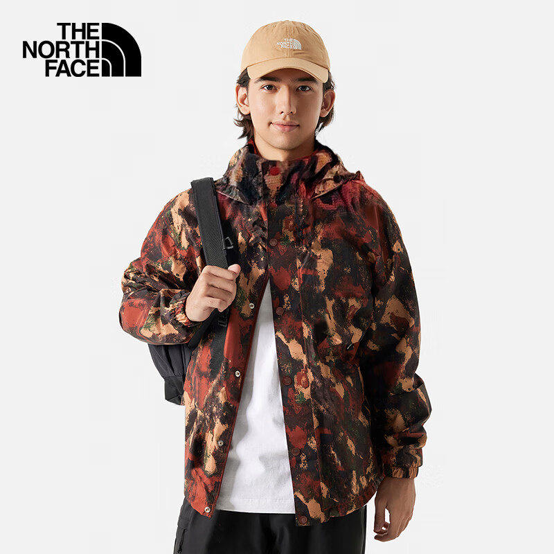 THE NORTH FACE 北面 防风夹克男户外风衣外套83QX 棕色/OMK XL ￥439