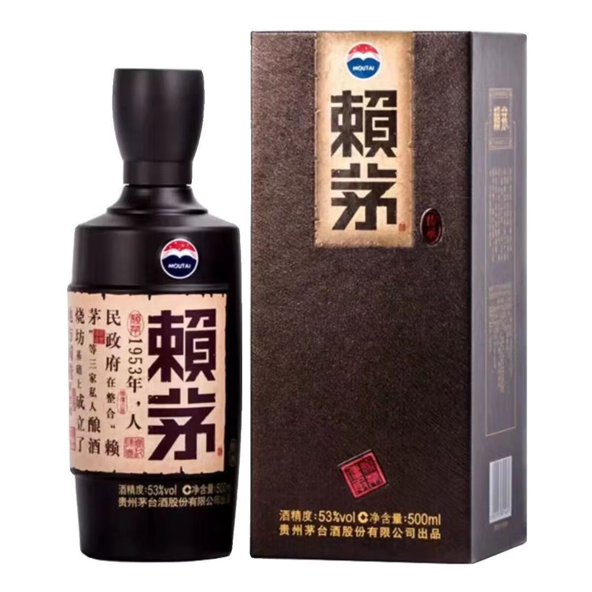 茅台 赖茅 传承棕 53度 酱香型白酒 500ml 单瓶装 331.65元 包邮