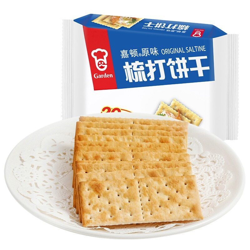 Garden 嘉顿 梳打饼干 原味 420g 11.52元