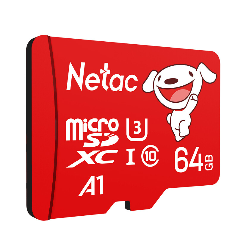 Netac 朗科 JOY Micro-SD存储卡 64GB（UHS-I、U3、A1） 券后18.3元