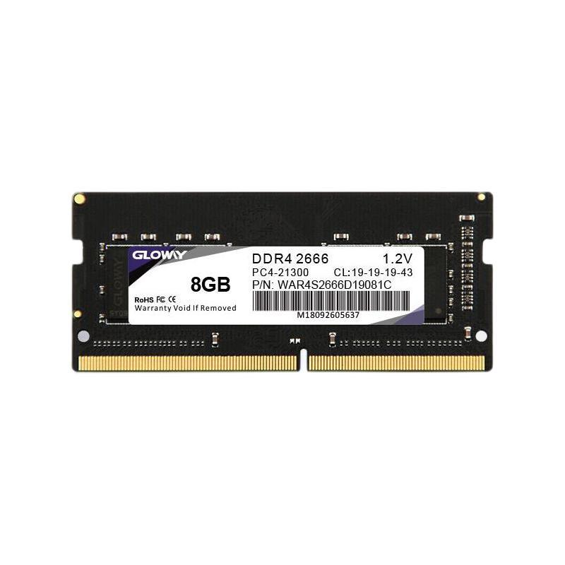 GLOWAY 光威 战将 DDR4 2666MHz 笔记本内存 普条 黑色 8GB 92元