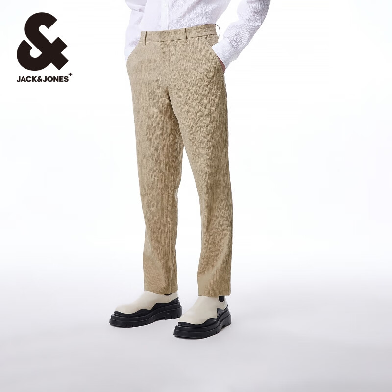 杰克·琼斯（JACK&JONES）直筒商务休闲男裤（多款任选、凑单） 107.71元+凑1.77元