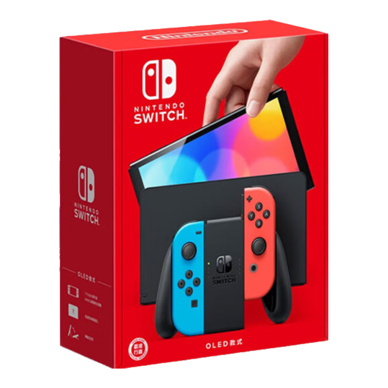 PLUS会员、百亿补贴：Nintendo Switch任天堂Switch NS掌上游戏机OLED主机港版红蓝 1859.66元包邮