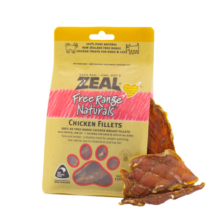 Myfoodie 麦富迪 ZEAL 真致新西兰进口 狗零食 风干走地鸡胸肉125g 成幼犬宠物零食肉干 77.42元