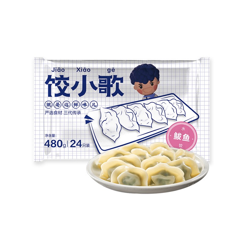 饺小歌 鲅鱼水饺 480g 6.68元