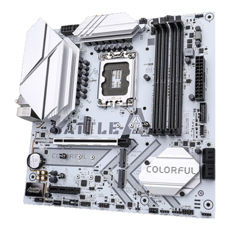 七彩虹（Colorful）BATTLE-AX B760M-WHITE WIFI V20 DDR4主板 支持13600K/13600KF（Intel B760/LGA 1700） 735.31元