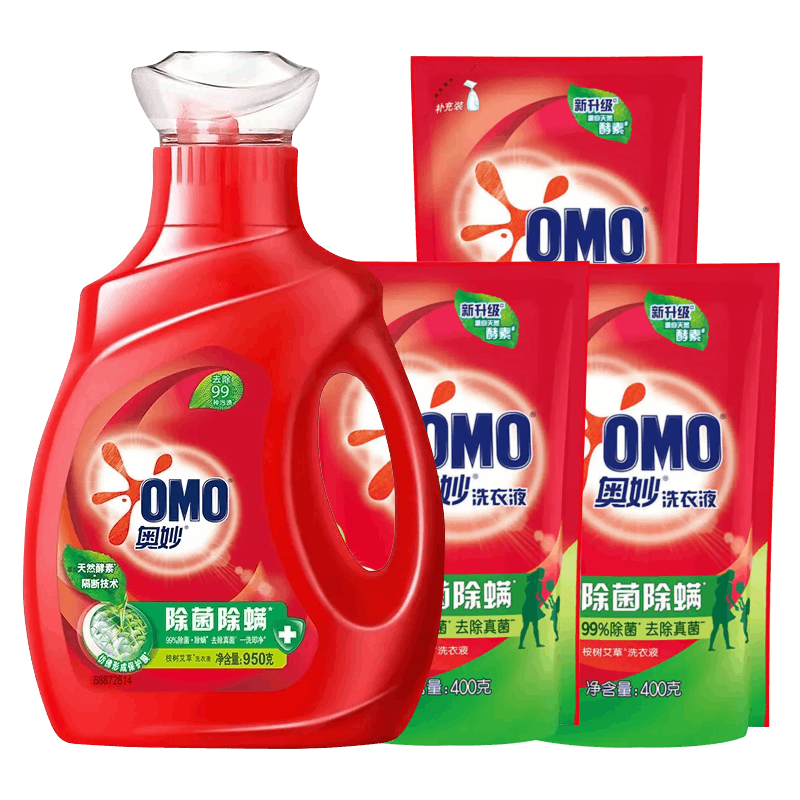 plus会员、需首单：奥妙 除菌除螨洗衣液 2.5kg 17.75元