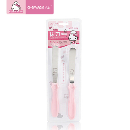 CHEFMADE 学厨 CHEF MADE 烘焙工具 抹刀 不锈钢 两件套 HELLO KITTY（凯蒂猫）正版授权 KT7015 29.85元