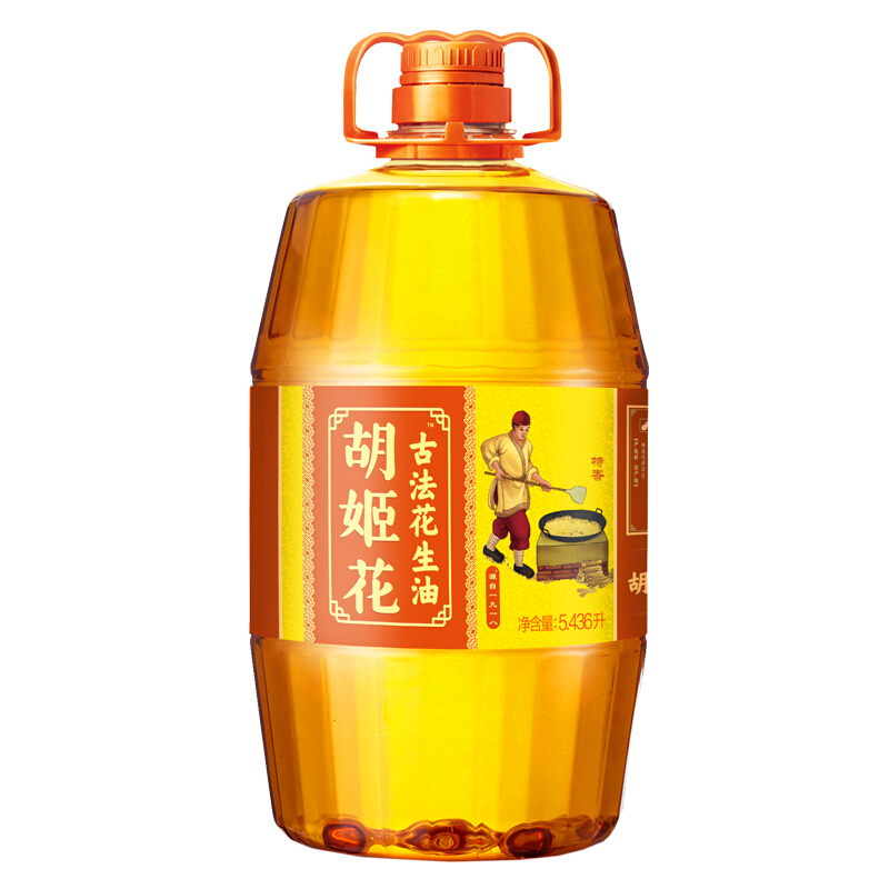 胡姬花 古法花生油 5.436L 154.9元