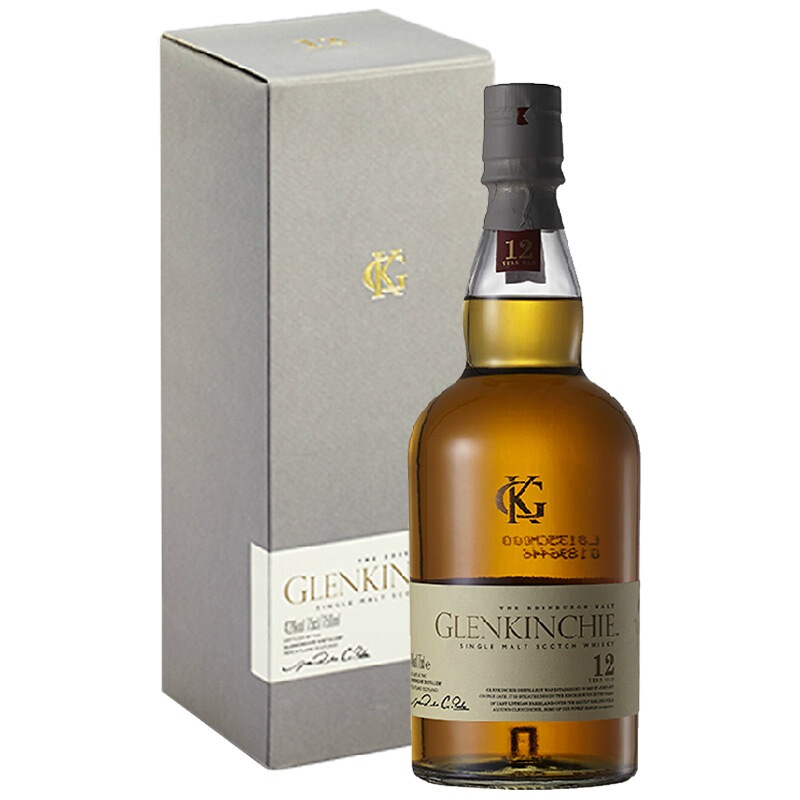 概率券：GLENKINCHIE 格兰昆奇 12年 单一麦芽 苏格兰威士忌 43%vol 700ml 券后143.8元