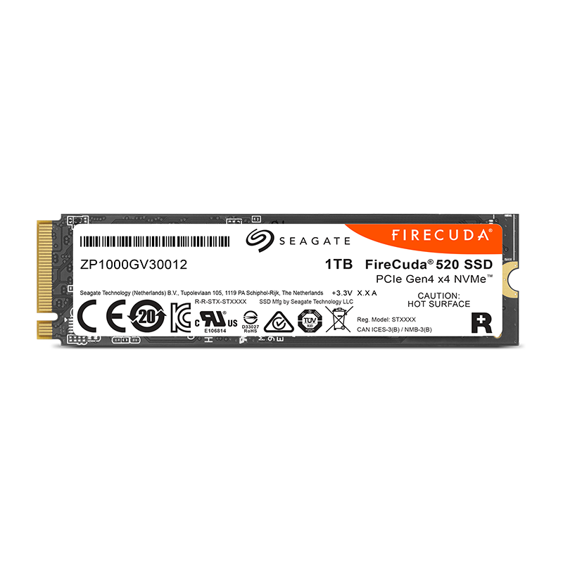 SEAGATE 希捷 酷玩520 1TB NVMe M.2 固态硬盘 （PCI-E4.0） 439元