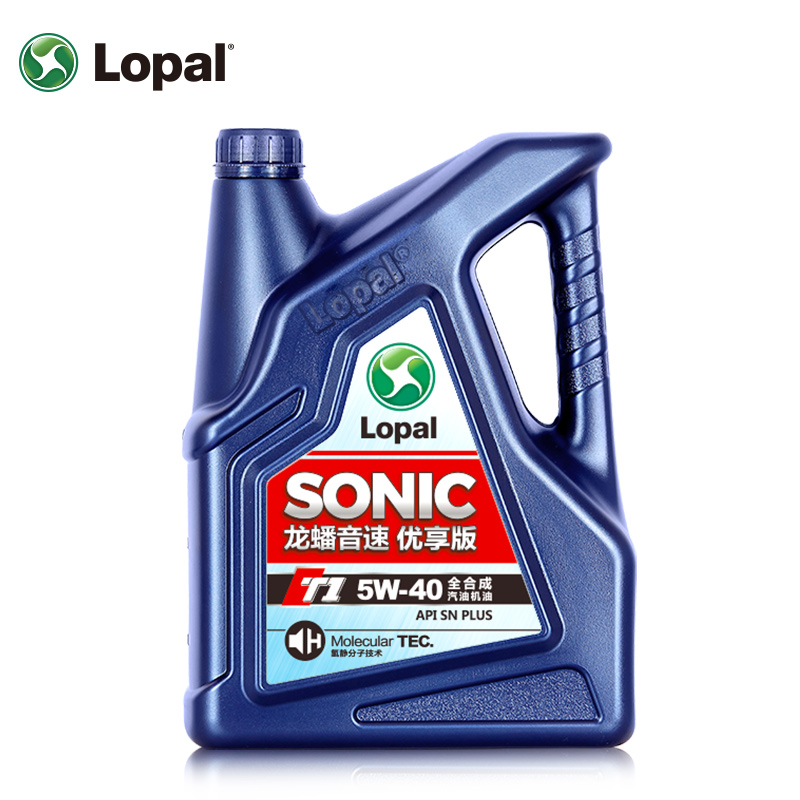 LOPAL 龙蟠 SONIC T1 5W-40全合成机油SN PLUS汽车发动机油4L 券后87.58元