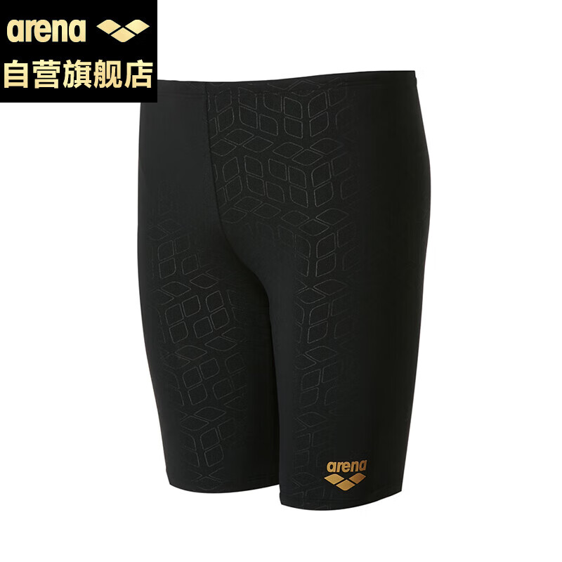 arena 阿瑞娜 男士泳裤及膝五分专业速干时尚泳裤舒适游泳裤TSM1024M-BLK-XXL 111.65元