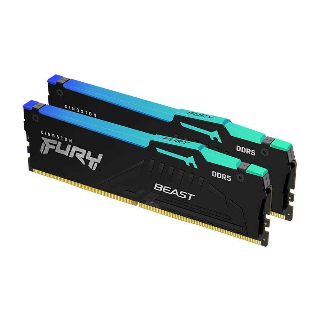 PLUS会员：Kingston 金士顿 FURY 32GB(16G×2)套装 DDR5 5600 台式机内存条 Beast野兽系列 RGB灯条 骇客神条 874.51元包邮(需用券)