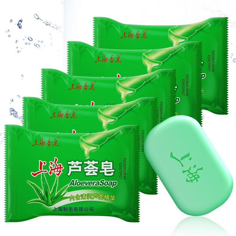 上海药皂 香皂芦荟皂 85g 5块 ￥7.25