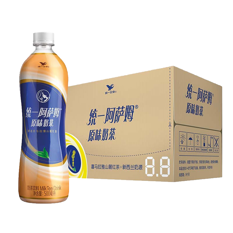 PLUS会员：Uni-President 统一 阿萨姆奶茶 500ml*15瓶+凑单 35.59元（需凑单）