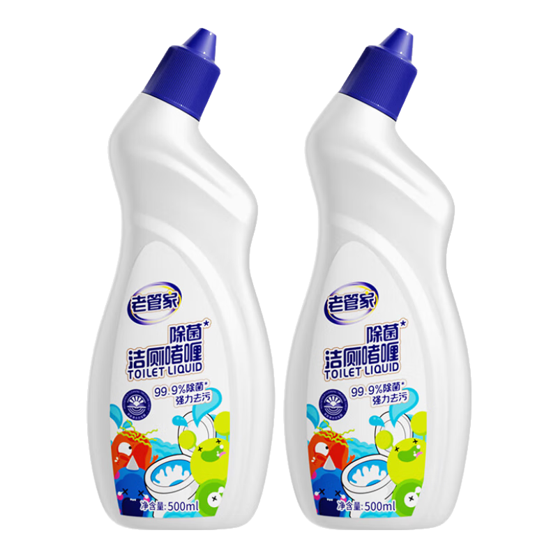 老管家洁厕灵 强力除垢清香型500ml*2瓶 6.8元