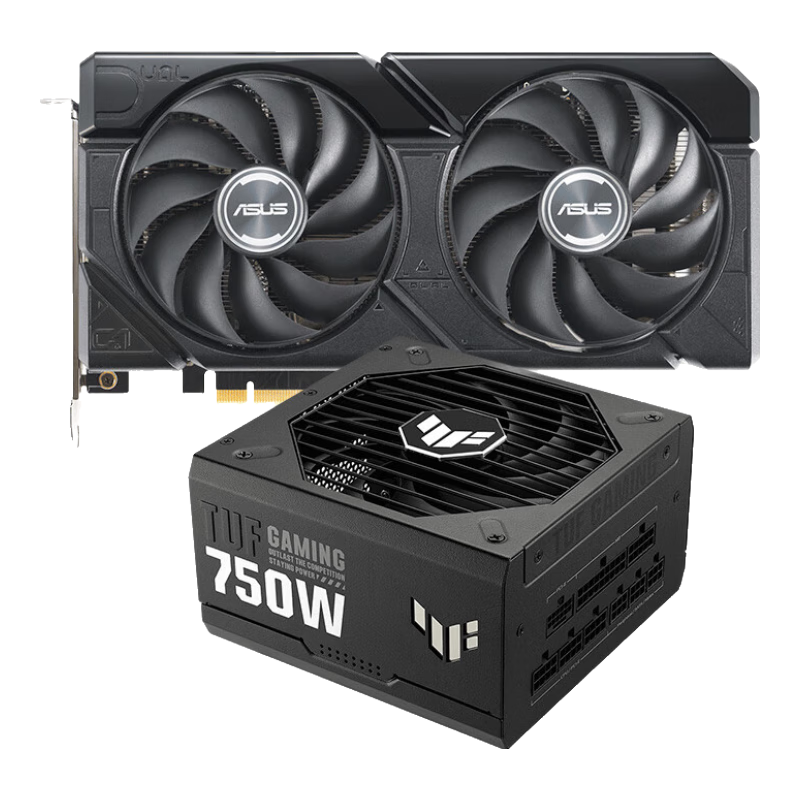 PLUS會員：華碩【顯卡+電源套裝】Dual RTX4070S O12G EVO顯卡+TUF-GAMING-750G裝彈手全模組電源原生ATX3.0 5769.01元包郵