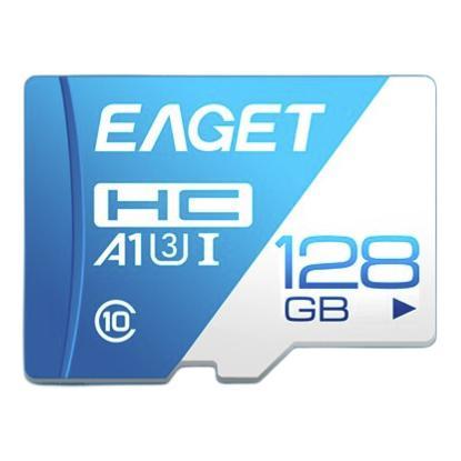 EAGET 忆捷 T1 蓝白卡 Micro-SD存储卡 128GB（UHS-I、V30、U3、A1） 38.08元