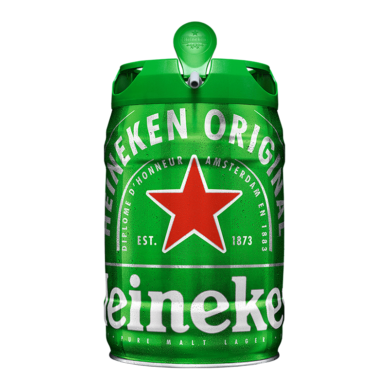 PLUS会员、需首单：Heineken 喜力 铁金刚 啤酒 5L+星银500ml*9罐赠送玻璃杯 107.31元（需领券）