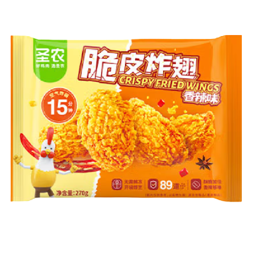 圣农 脆皮炸翅 香辣味 270g 32.64元