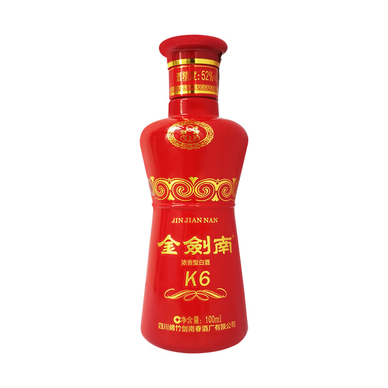 剑南 春 52度金剑南K6 100ml ￥23