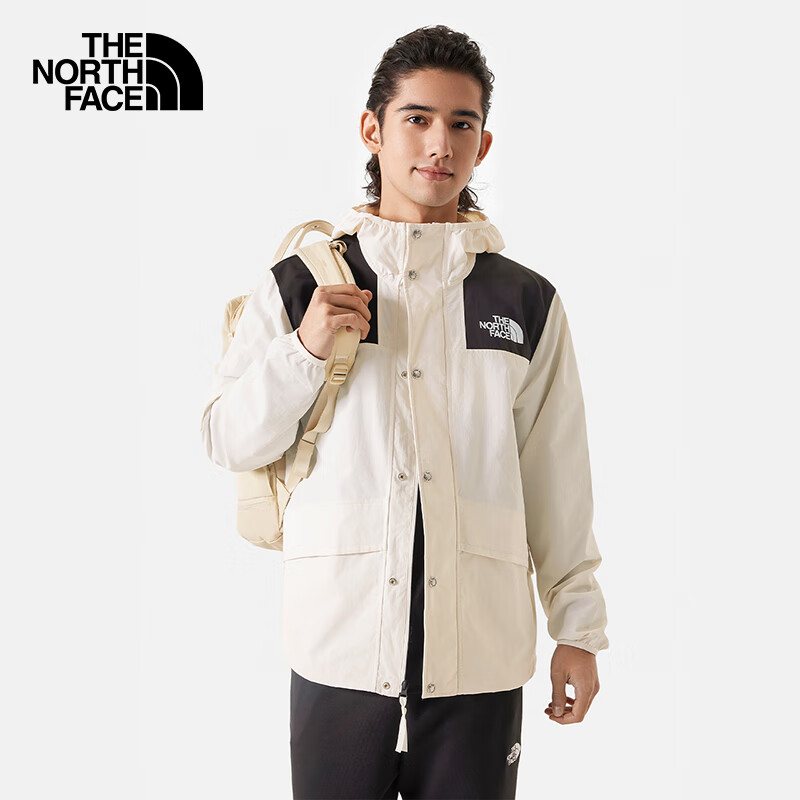 The North Face 北面 户外防风 单层夹克 5JYN 米白色 668元包邮