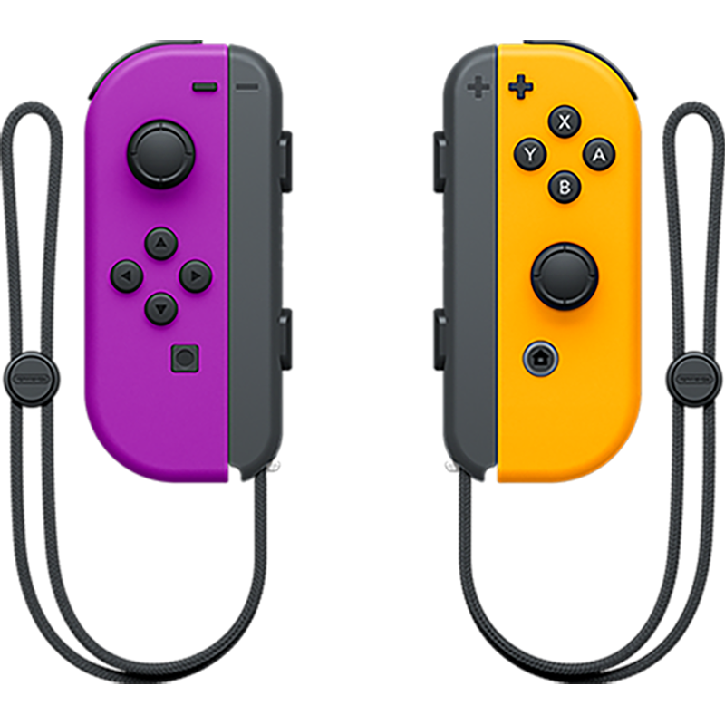 再降价、PLUS会员、百亿补贴：Nintendo Switch 任天堂 国行Joy-Con游戏机专用手柄 左紫右橙 397.01元包邮