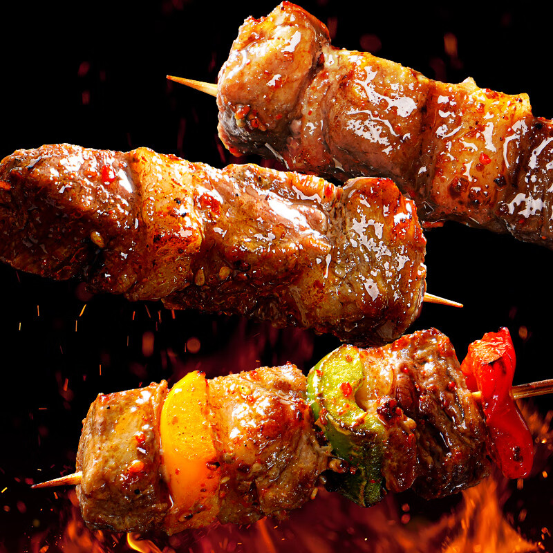plus、有券上：大希地安格斯牛肉串 （约40串）480g 114.56元（合22.91元/件）