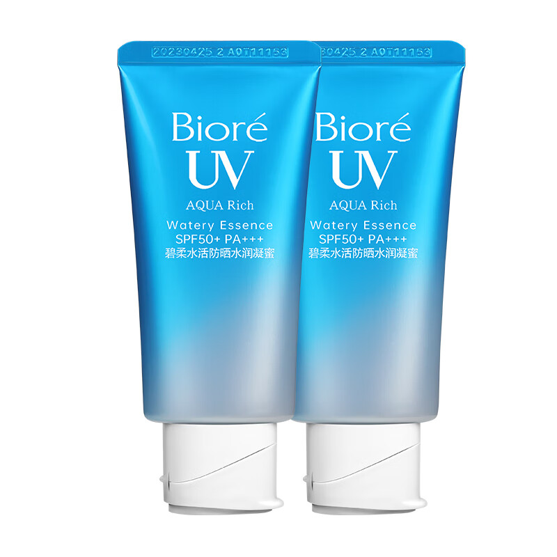 京东PLUS：Bioré 碧柔 水活防晒水感凝蜜 SPF50+ PA++++ 50g*2 62.23元包邮（单支31.11元，双重优惠）