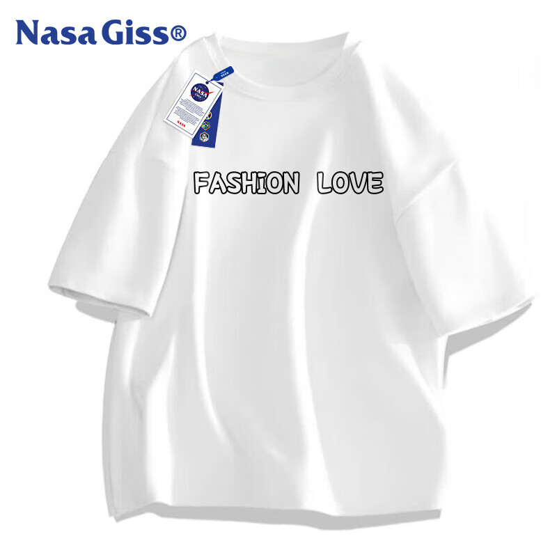 Plus会员:NASA GISS短袖T恤男士纯棉休闲上衣打底衫*3件 35.1元（合11.7元/件）