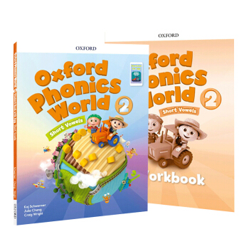 Oxford phonics world 2 牛津自然拼读 课本+练习册+APP 113.8元