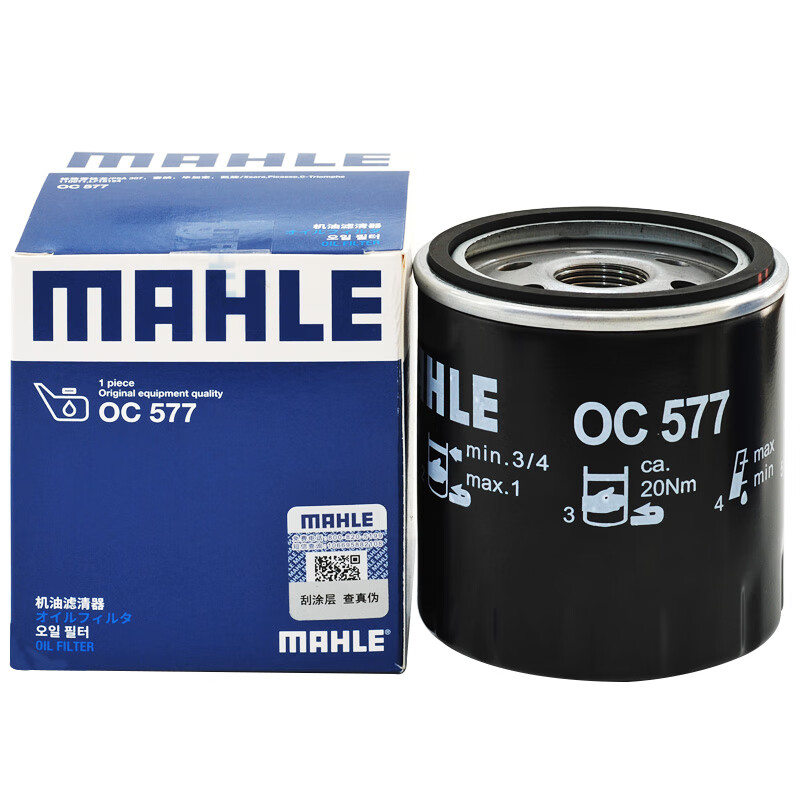 MAHLE 马勒 机油滤清器/机滤OC577（赛纳/老毕加索2.0/老凯旋/307 2.0/雪铁龙C5/标致508 3.0/2.3/F6） 券后19.2元