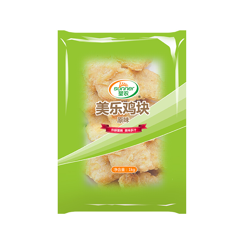 sunner 圣农 美乐鸡块 原味 1kg 券后11.88元