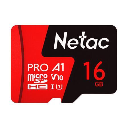 Netac 朗科 16GB TF（MicroSD）存储卡 A1 U1 V10 4K 券后14.5元