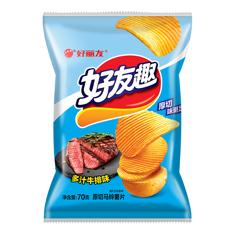 PLUS会员：好丽友 好友趣零食薯片70g  3.9元plus会员立减0.04元合3.86元/件