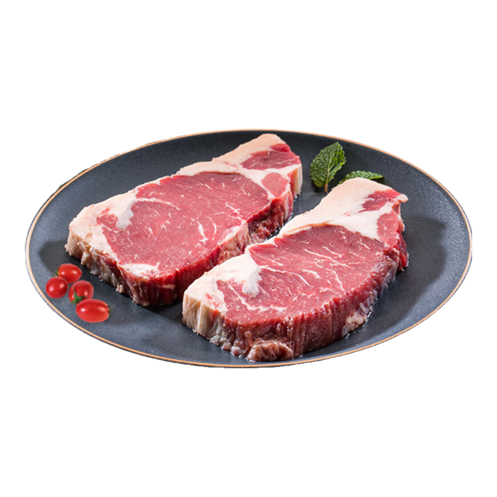 农夫好牛 进口原切谷饲牛排套餐1100g (2西冷+2眼肉+3-5板腱) 107.7元 （需用券）