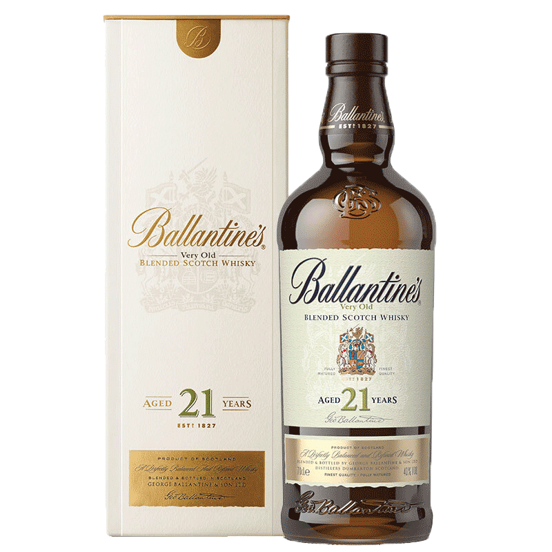 Ballantines 百龄坛 21年 调和型威士忌 700ml 礼盒装 677.55元 包邮（需领券）