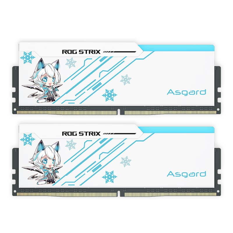 阿斯加特（Asgard）32GB(16Gx2)套 DDR5 6800 台式机内存条 吹雪联名款马甲 790.03元