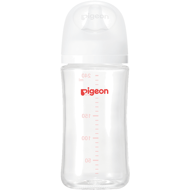 贝亲（Pigeon）婴儿玻璃奶瓶 自然实感第3代 宽口径 240ml AA188 L号6个月以上 77.81元（需领券）