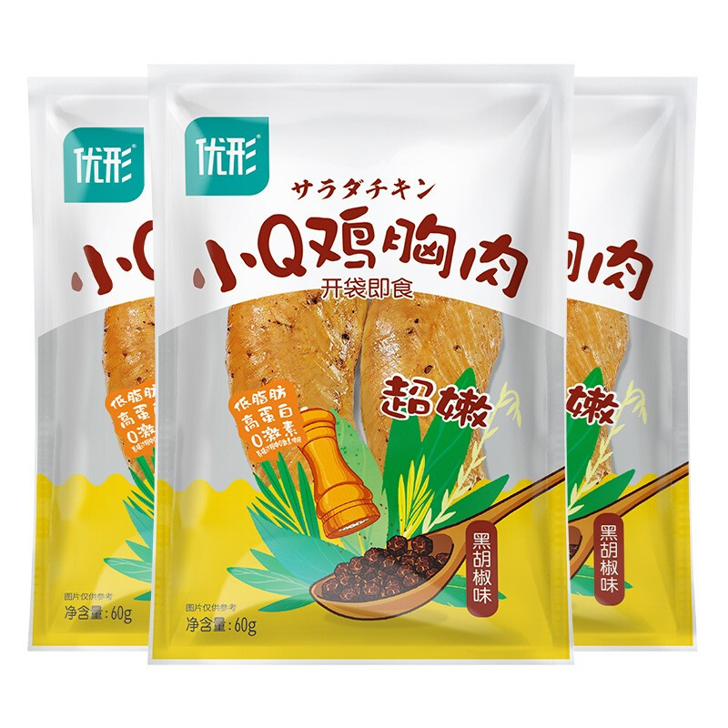 ishape 优形 小Q鸡胸肉 黑胡椒味 60g 券后5.92元