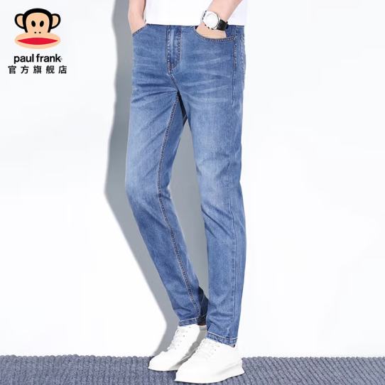 PLUS会员：Paul Frank 大嘴猴 男士直筒牛仔裤 PFAPT2461G9M 50.47元（多重优惠+凑单品16.3元）