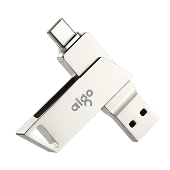 aigo 爱国者 U350 USB3.0 双接口U盘 128GB USB-A/Type-C 56.6元